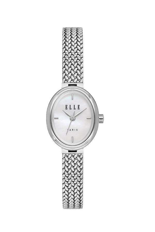 ELLE 19,5 mm Kadın Gümüş Hasır Kare Kol Saati 
