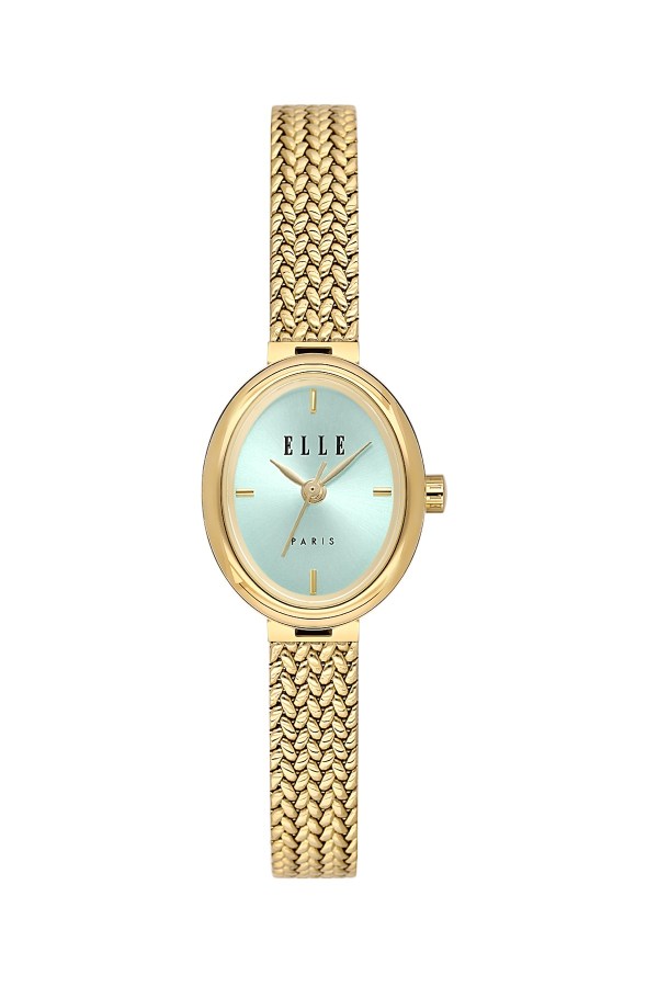ELLE 19,5 mm Kadın Altın Hasır Kare Kol Saati 